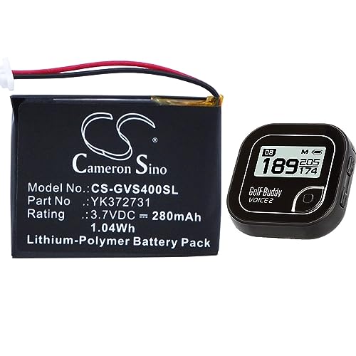 YK372731 GPS, Navigator Battery, Li-Polymer Replacement Battery Compatible with Golf Buddy Voice GPS Rangefinder VS4 GPS Rangefinder VS4 Voice Voice Plus Voice 2 DSC-GB900 DSC-GB750