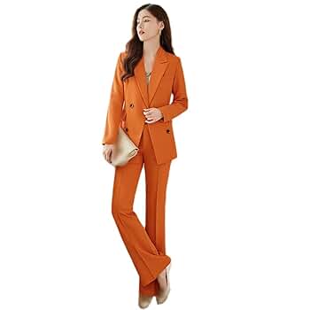 Amazon | [FDGFJ] レディース パンツスーツ セットアップ 2点