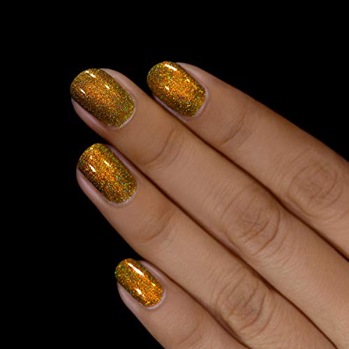 Image of ILNP Legacy - Olive-Yellow Holographic Nail Polish, Ultra Distinct, Chip Resistant, Non-Toxic, Vegan, Cruelty Free