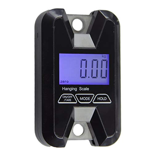 Qazaky Portable Pocket Digital Scale Heavy Duty Double Hook Hanging Crane Smart Balance 60Kg 100 110 130 Lbs Pounds Electronic Weight Shipping Parcel Fishing Hunting Luggage Postal #TOP2
