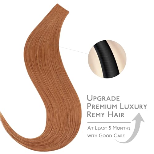 Image of WENNALIFE Invisi Edge Tape in Hair Extensions Human Hair,#330,14 Inch