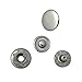 400 Pieces Stainless Steel No Sewing Snap Fastener, 1/2" Cap