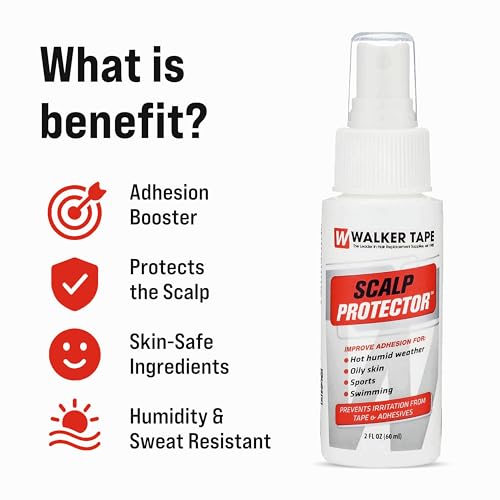 Image of Walker Scalp Protector Spray 60ml (2 FL oz) | Strong Booster Support For Toupees & Hair Patches | Anti-Itching & Anti-Bacterial Formula | Enhances Adhesion & Long Lasting Hold | Pack of 1
