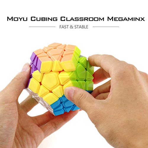 Image of M-Alive MoYu Megaminx 3D Speed Cube, Stickerless Dodecahedron Puzzle Cube, 72mm, Smooth Turning ABS Brain Teaser Toy for Kids and Adults