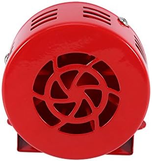 Miniatura 5 de Silbato de sirena de 12 V 1.5 A, 110 dB, coche eléctrico, camión, motocicleta, alarma de bocina (Air Raid) 50s rojo 12V alarma de coche y seguridad