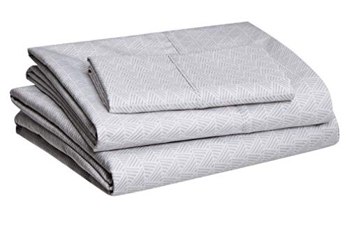 AmazonBasics Lightweight Super Soft Easy Care Microfiber Sheet Set with 16