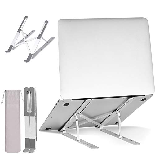 Laptop Stand,Laptop Holder,Notebook Stand,Aluminum Ventilated Cooling Adjustable Portable Laptop Riser,IPAD Stand,Adjustable Computer Stand Riser Compatible with All Laptops and Tablets 10-15.6