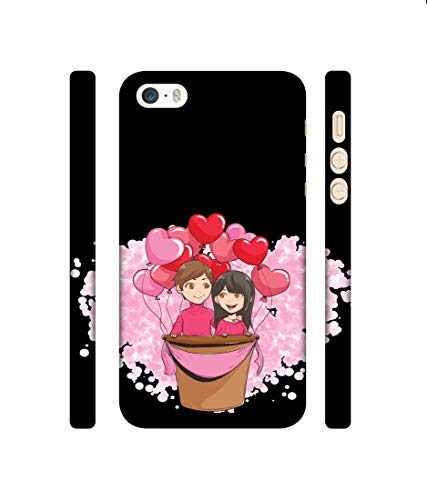 Image of Amazon Brand - Solimo Designer Boy and Girl 3D Printed Hard Back Case Mobile Cover for Apple iPhone 5 / 5S
