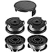 Produktbild 5 Stücke F016800385 Ersatz Autofeed Spule Linie String Trimmer F016800569 Rasenmäher Fadenspule für Bosch EasyGrassCut, 4m x 1,6mm Spulen Linie Leitung Kompatibel mit Art 23SL Art 26SL (4 + 1pcs)