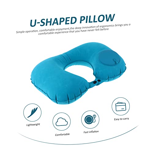 Set 2 Almohadas Inflables en Forma de U para Viaje miniatura 5