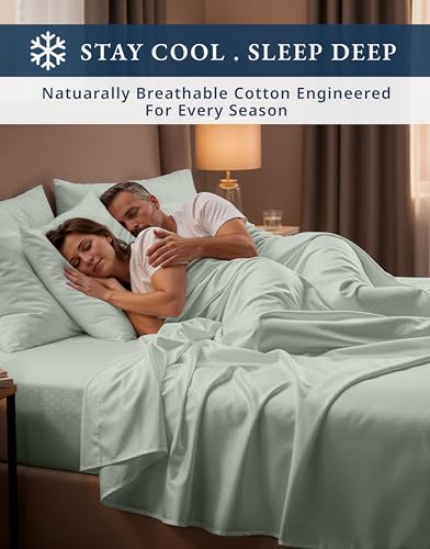 Image of LANE LINEN Extra Deep Pocket Queen Sheets 18-24 Inches Sateen - Silver | Sheets Queen Size Bed Set Cotton - 4-Piece Set, For A Luxurious Night's Sleep, For Guests And Everyday Use, Elegant