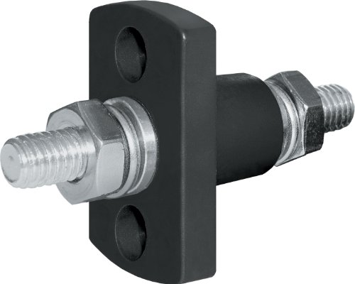Blue Sea Systems 2203 Term Feed Through Stud 3 8 BLK, Black, One Size