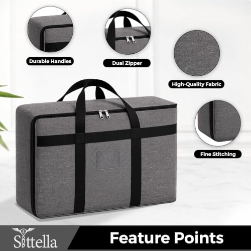 Image of SITTELLA Large Foldable Storage Bags, 39 L, 3Pack, Grey