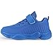 Voxge Blue Tennis Sneakers Knitted Shoes for Girls Kids Sneakers Boys Fashion Lightweight Running Shoes Breathable Athletic Toddler Shoes（Big/Little） Kids Size 4.5 M US