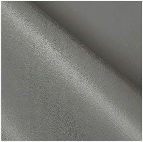 EMMEVI - Funda de Piel sintética Gris para Asiento de Moto, sofá, Silla, cojín o Mantel, 100% Fabricada en Italia, Modelo Skay