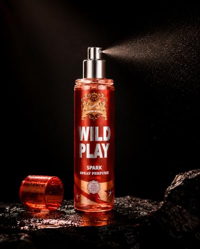 Image of Wildplay Spark Fragrance 125ML Perfume for Men & Women - Long Lasting Multi-Fragrance Spray, Floral Fruity Sweet Notes, Unisex Premium Perfume for Daily Wear & Special Occasions