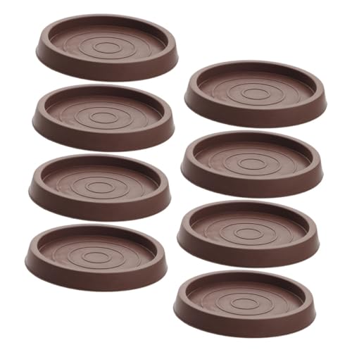 Hemobllo 8 Piezas Estera De Pie De Muebles De Goma Almohadillas para Patas De Muebles Protector Almohadillas Antideslizantes para El Piso Chair Almohadillas para Muebles Marrón Claro Caucho
