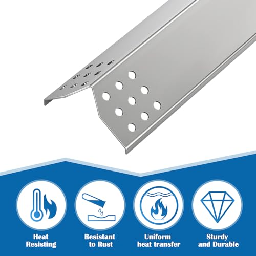 Image of Stainless Steel Heat Plates Replacement Part for Kitchen Aid 720-0745B 720-0733A 720-0336D Grill Accessories, Nexgrill 720-0733 720-0727 Grill Parts, Jenn-Air 720-0709, 720-0336B, 720-0336C Parts