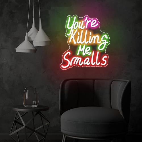 Image of You're Killing Me Smalls Neon Signs for Wall Decor Dimmable Merry Christmas Led Lights Signs Letters Neon Light for Christmas Party Bar Bedroom Home Shop Party Decor Birthday New Year Gifts