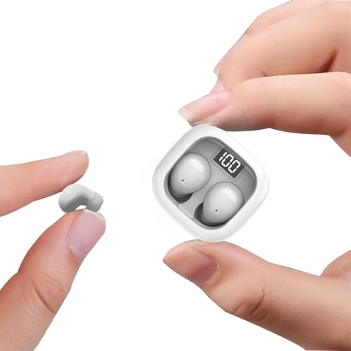 Image of Smallest Invisible Mini Earbuds Wireless Bluetooth, Low Profile Micro Tiny Discreet Hidden Earbuds for Work, Small Headphones, Invisible Sleep Wireless Earphone IPX5 Waterproof for Small Ear Canals