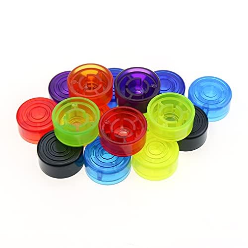 Image of 6 Pcs Guitar Pedal Toppers, Guitar Pedals, Multicolor Foot Switch Caps for Enhanced Grip and Visibility, Guitar Pedal Board Accessories for Live Performances and Studio Sessions