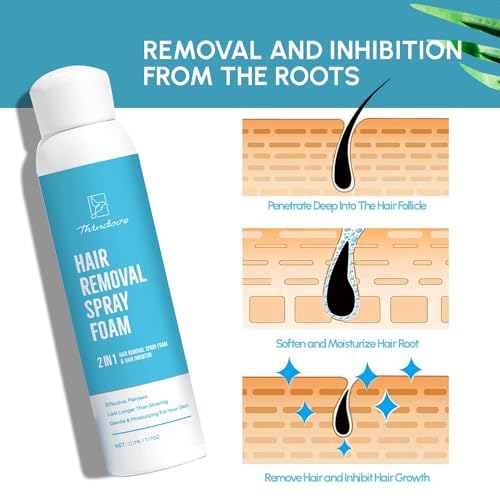 image for MEOLY Hair Removal Spray Foam for Women: Sensitive Skin Hair Removal C