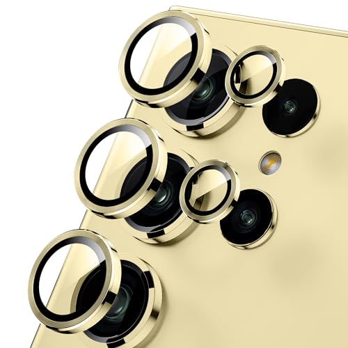 WSKEN Kameraschutz Kompatibel mit Samsung Galaxy S24 Ultra 5G Kamera Schutzglas,9H Härte Kratzfest Blasenfrei, HD gehärtetes Metallglas Kamera Displayschutzfolie Film zubehör