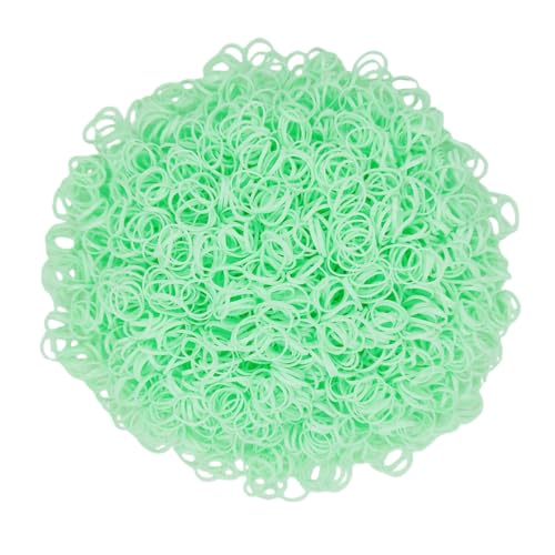 3200 Pcs Elastic Rubber Bands Small Hair Ties Hair Rubber Mini Hair Bands Hair Elastics Tiny Soft Holder Ponytails for Girls (Light Green)