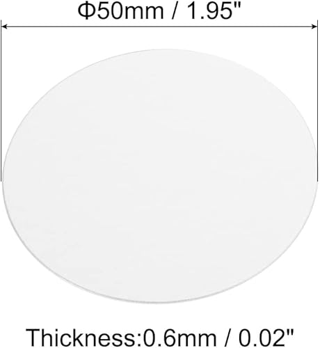 Miniatura 2 de PATIKIL Revestimiento de tapa de papel de aluminio de 1.969 in1.95 pulgadas, 150 piezas resistentes a la inducción de manipulaciones de sellado