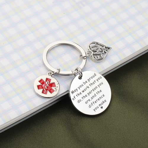 Porte-clés d'urgence pour technicien médical EMT avec message de motivation - 4