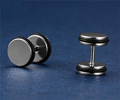 Jewellery Dumbbell Silver plated Earings for