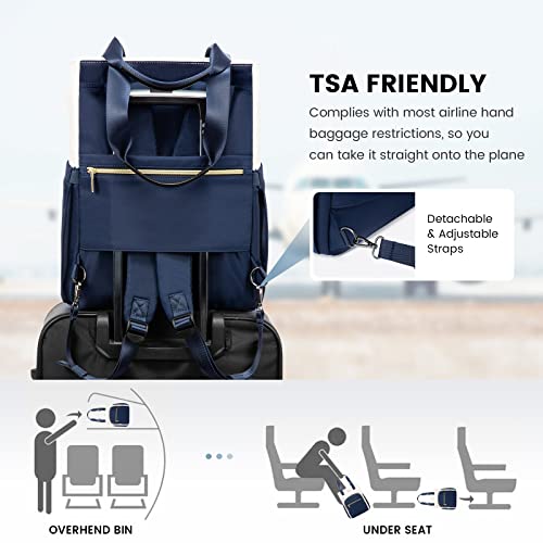 Lovevook Laptop Backpack Purse For Women, Wide Top Open Teacher Nurse Tote Bag, 15.6 Inch Work Laptop Bag With Usb Port, Business Travel Computer Backpack #TOP3
