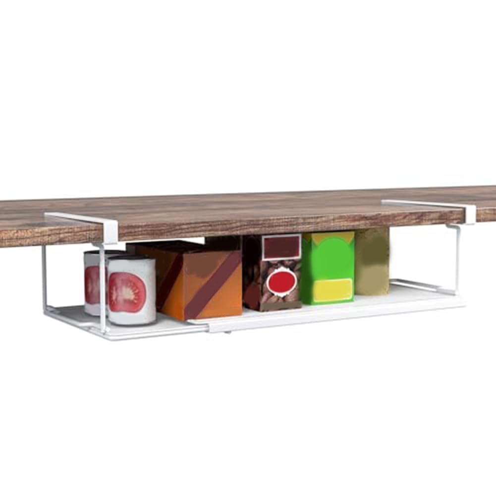 Longs clips pour bureau et étagère sous armoire réglable pour tout ranger facilement