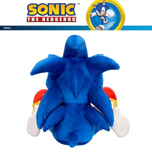 Image of Sonic The Hedgehog Weighted Cuddle Pillow - 3lb Soft Plush & Cozy Pilow for Comfort, 27 inch Tall (Officially Licensed Product) By Franco Calm