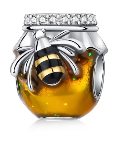 Charm abeja plata de ley 925 que no pierde brillo compatible con pulseras Pandora británicas