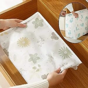 Image of Blanket Storage bag Folding Organizer bag Moisture Proof, Mildew Proof, Dust Proof, Water proof, Washable Storage Bags for Clothes, Jackets, Pillows, Blankets (58x40x22 cm) (2)