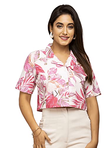 Image of Women's Pure Cotton Digital Printed Regular Fit Shirt