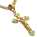 LIFETIME JEWELRY Crucifix Cross Necklaces for Women & Men 24k Real Gold Plated (Fleur-de-lis Crucifix)