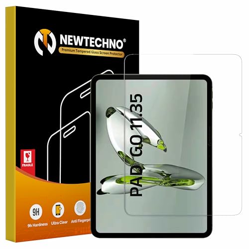 Image of newtechno Premium Tempered Glass for OnePlus Pad GO 11.35 inch Tempered Glass Screen Guard for OnePlus Pad GO 11.35 inch Anti-Scratch & Smudge Proof and Easy Installation
