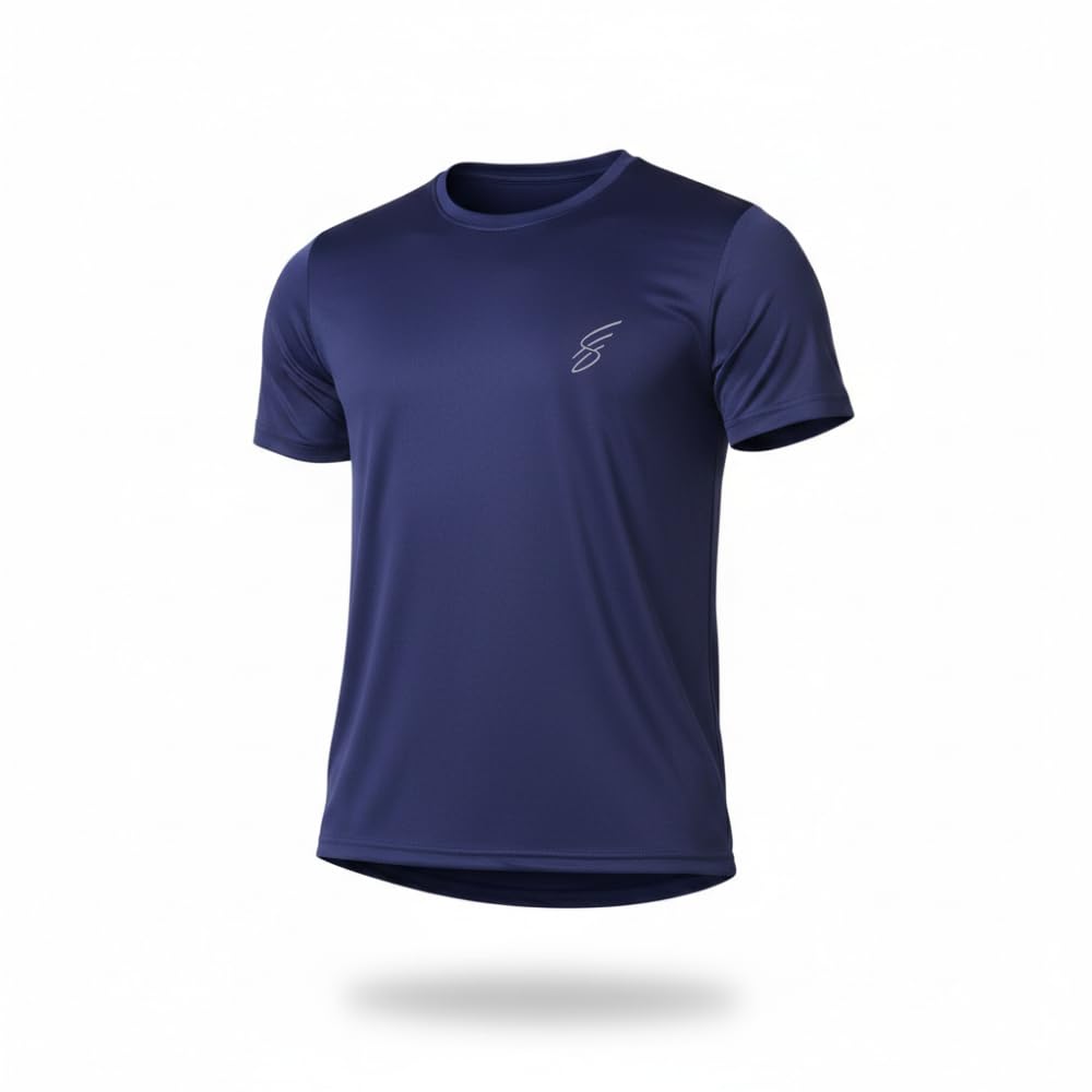 SWEATHEADS Round Neck Moisture Absorbing Performance Half Sleeve Slim Fit T-Shirt for Men | Quick Dry Technology | Light Weight & Breathable Fabric | Ideal for Indoor & Outdoor Physical Activity-picture-28
