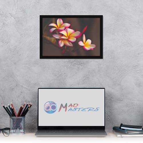 Image of Mad Masters Flower Nature Beauty Painting Aesthetic Hanging Photo Frame Decorative Item Home Decoration and Wall Decor for Living Room and Bedroom (MM 2835, 8x12 Inch, Canvas, With Plexi Glass)