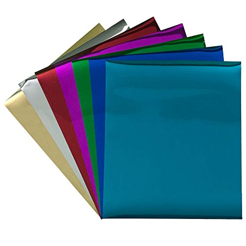 Craftables Starter Pack Foil Heat Transfer Vinyl For Crafts. Each Sheet 9.8" X 12" - 7 Sheets #TOP1