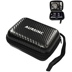 AURSINC Hard EVA Protective Case for 2.8“ NanoVNA H/TinySA, with Strap | Shockproof Waterproof Storage Bag, Store Unit & Accessories, Keep Tidy, Well‑Protected, Convenient for Field Testing