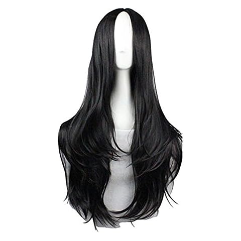 29.5 Inches 75cm Long Curly Wigs For Women Heat Resistant Synthetic Wavy Wig Cosplay Halloween Costume Wig Cover