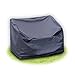 Schutzhülle für Gartenbank 120x78x80 cm 2-sitzer grau aus Polyester Oxford 420D