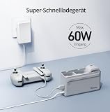 Potensic Szybka stacja ładująca do atom 3-osiowy gimbal, ATOM SE i LT, ładowanie 3 akumulatorów w ciągu 1,5 godziny