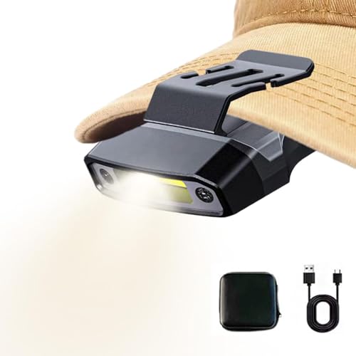 Lampe frontale rechargeable portable pour escalade, marche et pêche nocturne