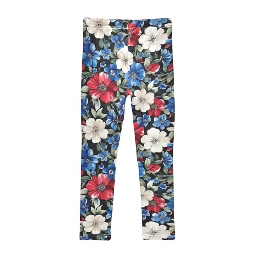 Girls Leggings Watercolor Floral Toddler Girls Clothes Leggings for Girls Toddler Girls Leggings 3-4T2