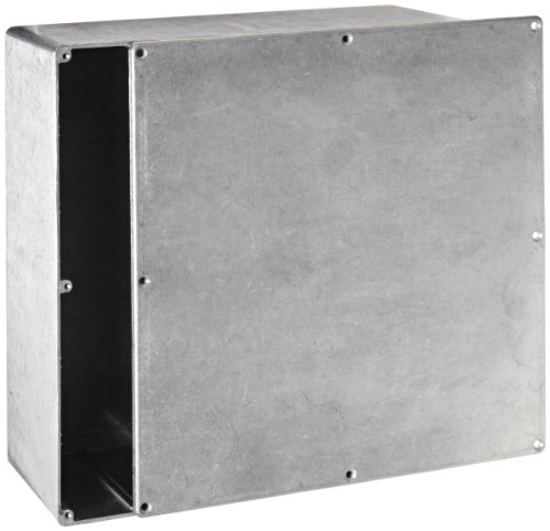 BUD Industries CN-5713 Die Cast Aluminum Enclosure 9.85" L x 9.85" W x 4.01" H, Natural