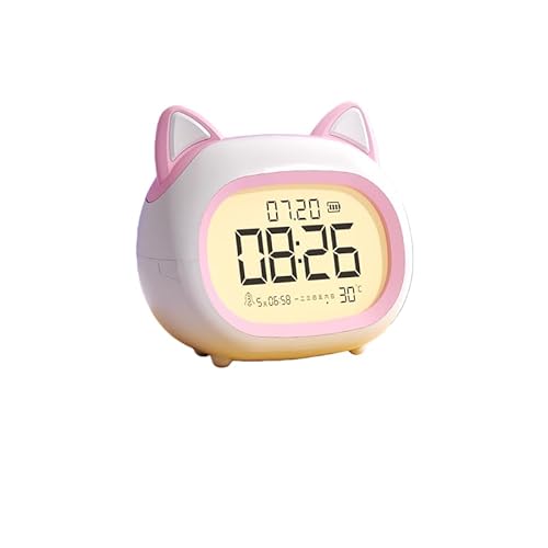 Ghbunuz �L���[�g�L���b�g �ڊo�܂����v �q�ǂ��p 5�g�A���[�� ���x�\�� �_�炩���i�C�g���C�g �^�b�`���� �Ö��@�\ LCD�f�B�X�v���C USB�[�d�� �T�ԃX�P�W���[���ݒ�\ (�z���C�g/�s���N [�~���[�W�b�N�A���[��/�i�C�g���C�g�f�B�X�v���C]